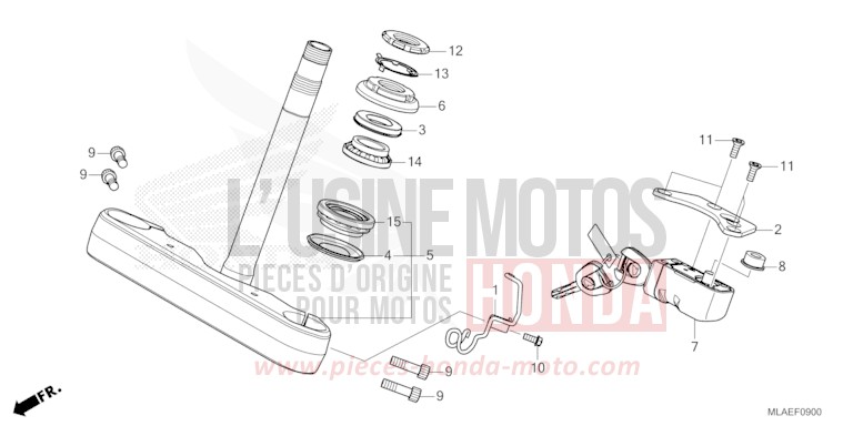 LENKSCHAFT von CMX 1100 "Rebel" IRIDIUM GRAY METALLIC (NHC65) von 2024